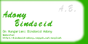 adony bindseid business card